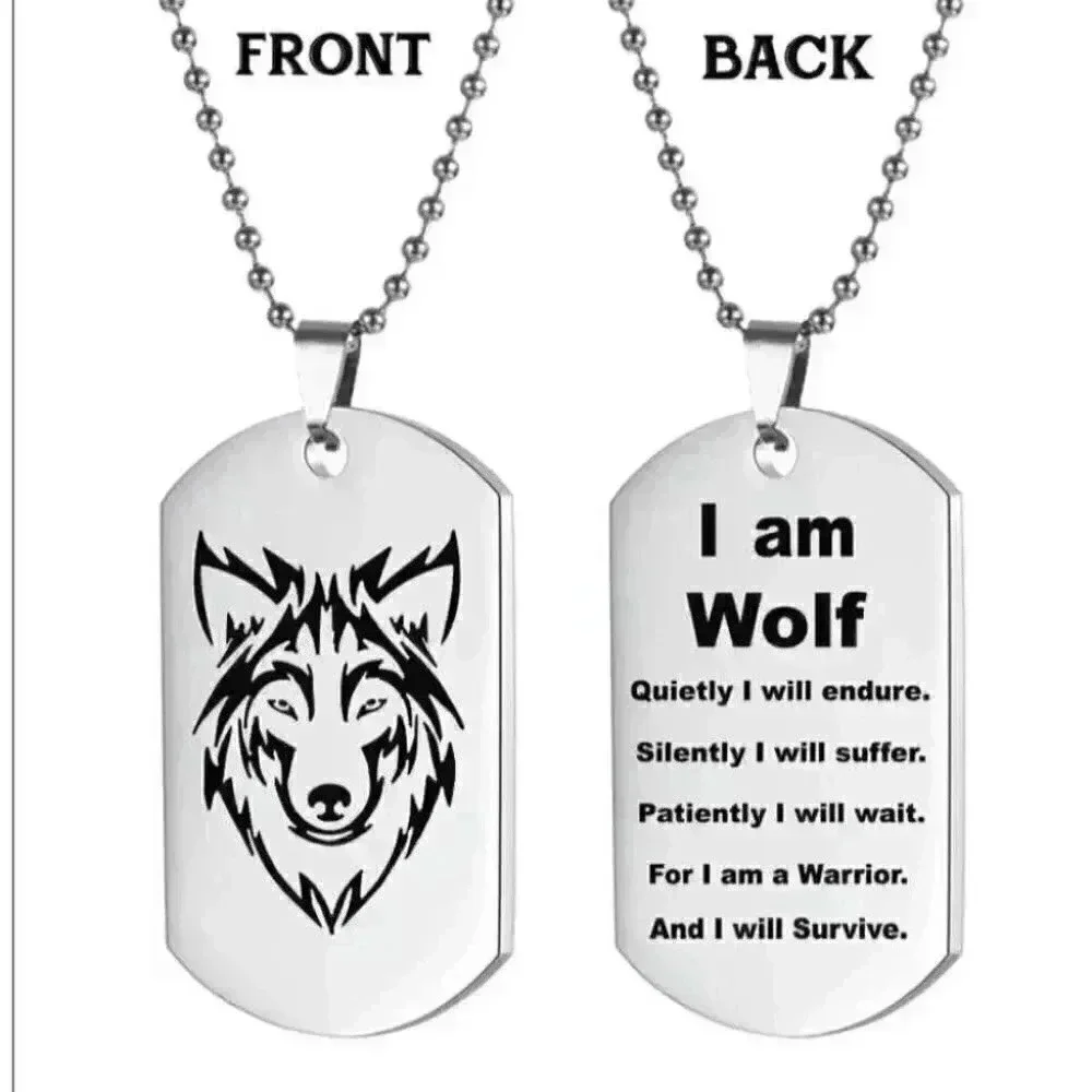 Im Wolf Warrior Necklace 13$